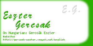 eszter gercsak business card